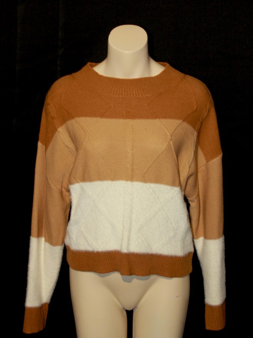 Colorblock Crewneck Sweater